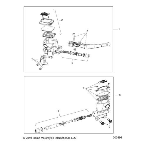 ASM., MASTER CYLINDER, FRONT, FBLK [INCL. 2-5]