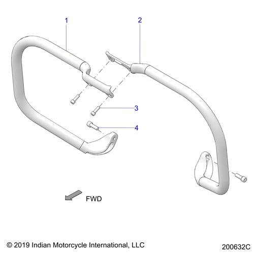 WELD-HWY BAR,RH,CHR