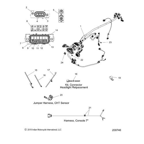 HARNESS-CHASSIS TOURING,IND,V7