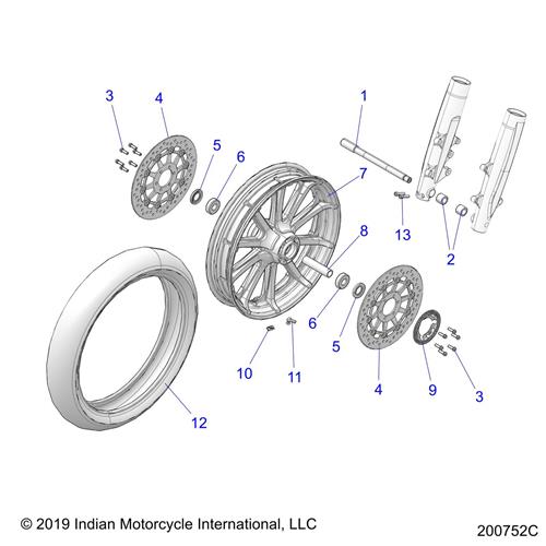 AXLE, FRONT