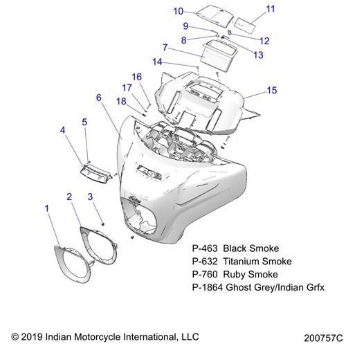 BEZEL, HEADLIGHT, TEX