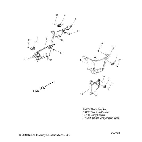 COVER, TIPOVER MOUNT, LOWER,RH