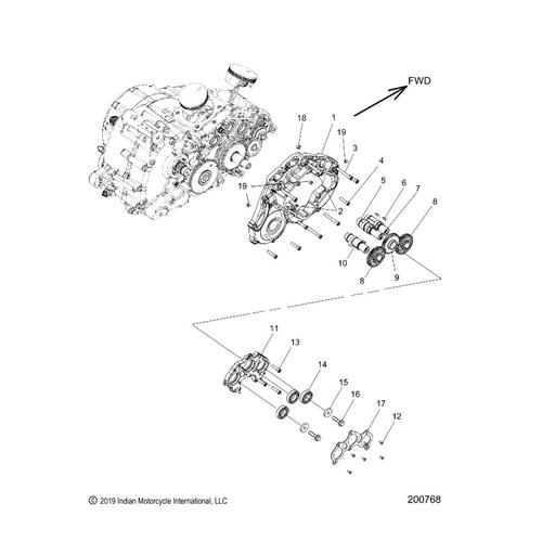 ASM., CAM COVER, INNER [INCL. 2,18,19]