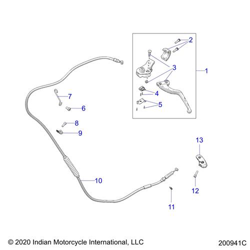 ASM., CLUTCH, LEVER, BRKT, IND, BLK [INCL. 2-5]