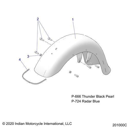 ASM-FENDER,19,FRT,HOLES,BLKPRL