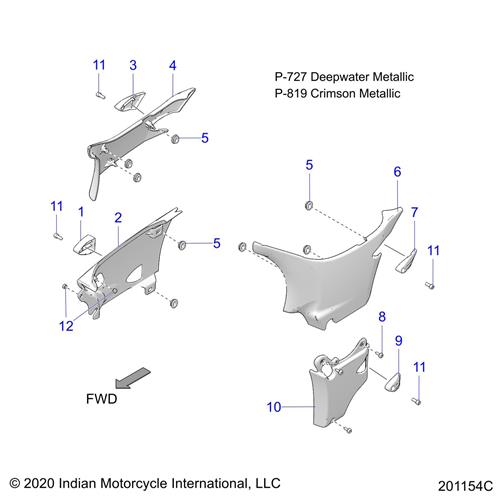 COVER, TIPOVER MOUNT, LOWER, RH