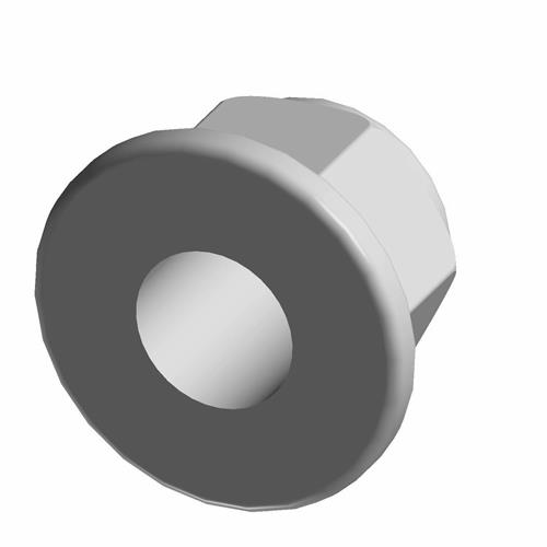 NYLOCK FLANGE NUT  6 MM