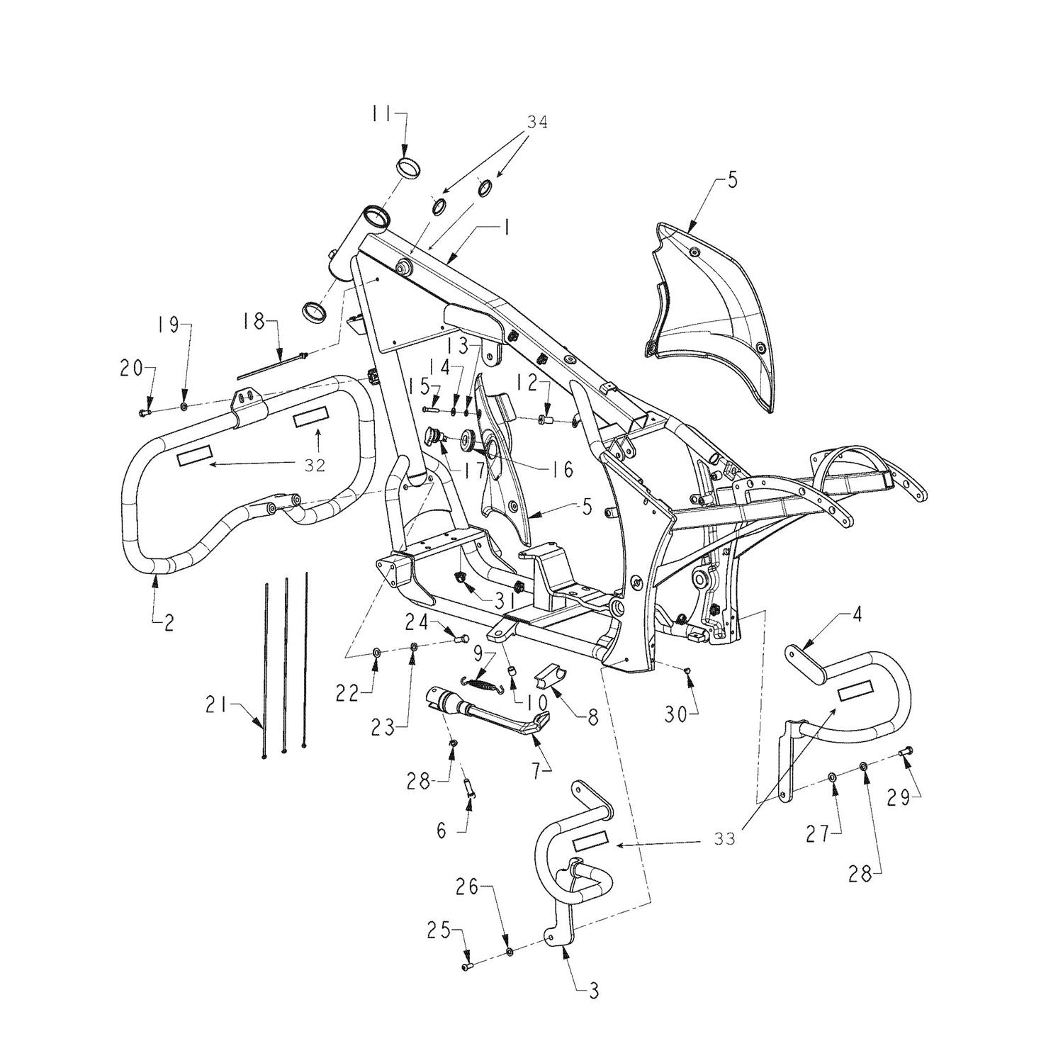 BRACKET, OUTER VERTICAL, LH