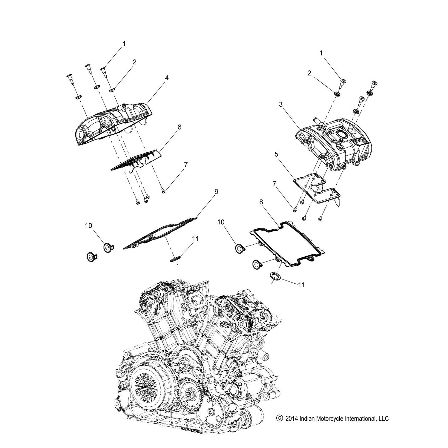 SEAL, VALVE COVER, FRONT