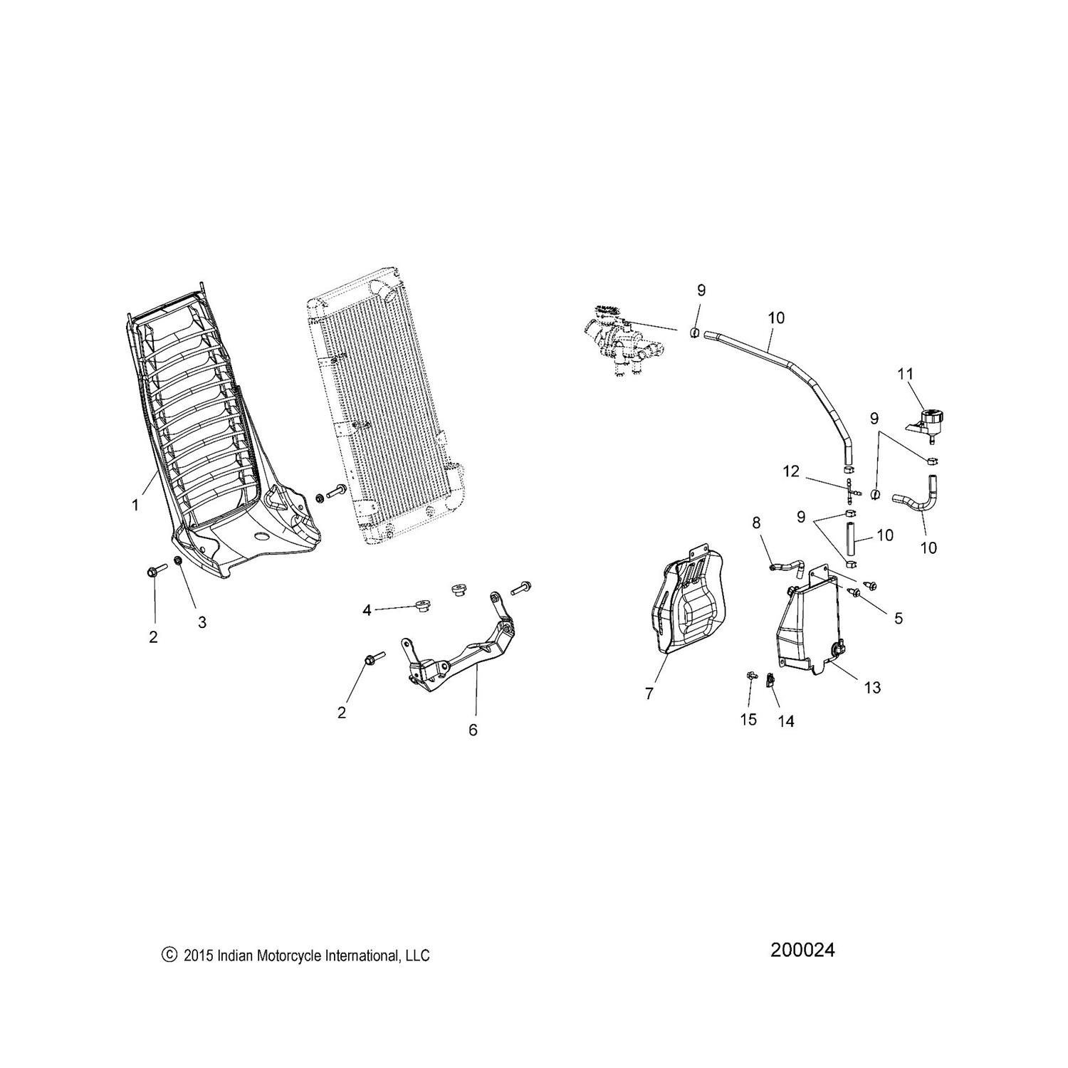 FUNNEL, COOLANT, REMOTE