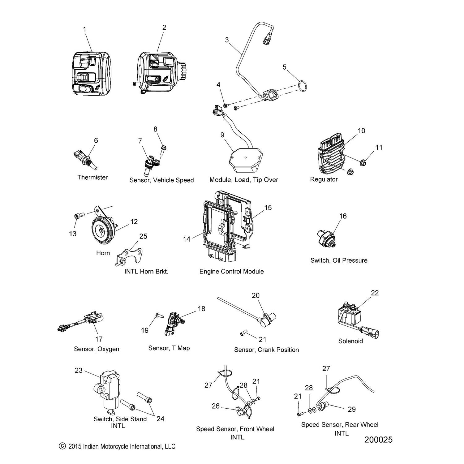 SENSOR, WHEEL SPEED, REAR [INTL. ONLY]