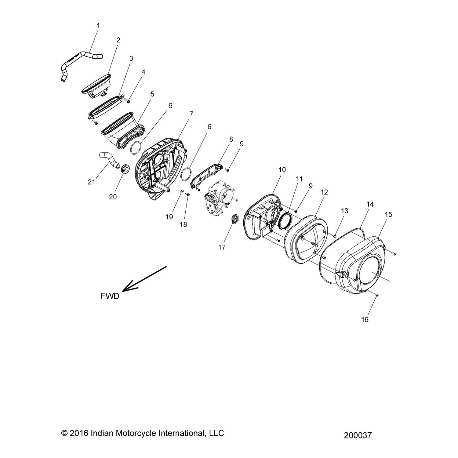 RETAINER PLATE, AIR FILTER