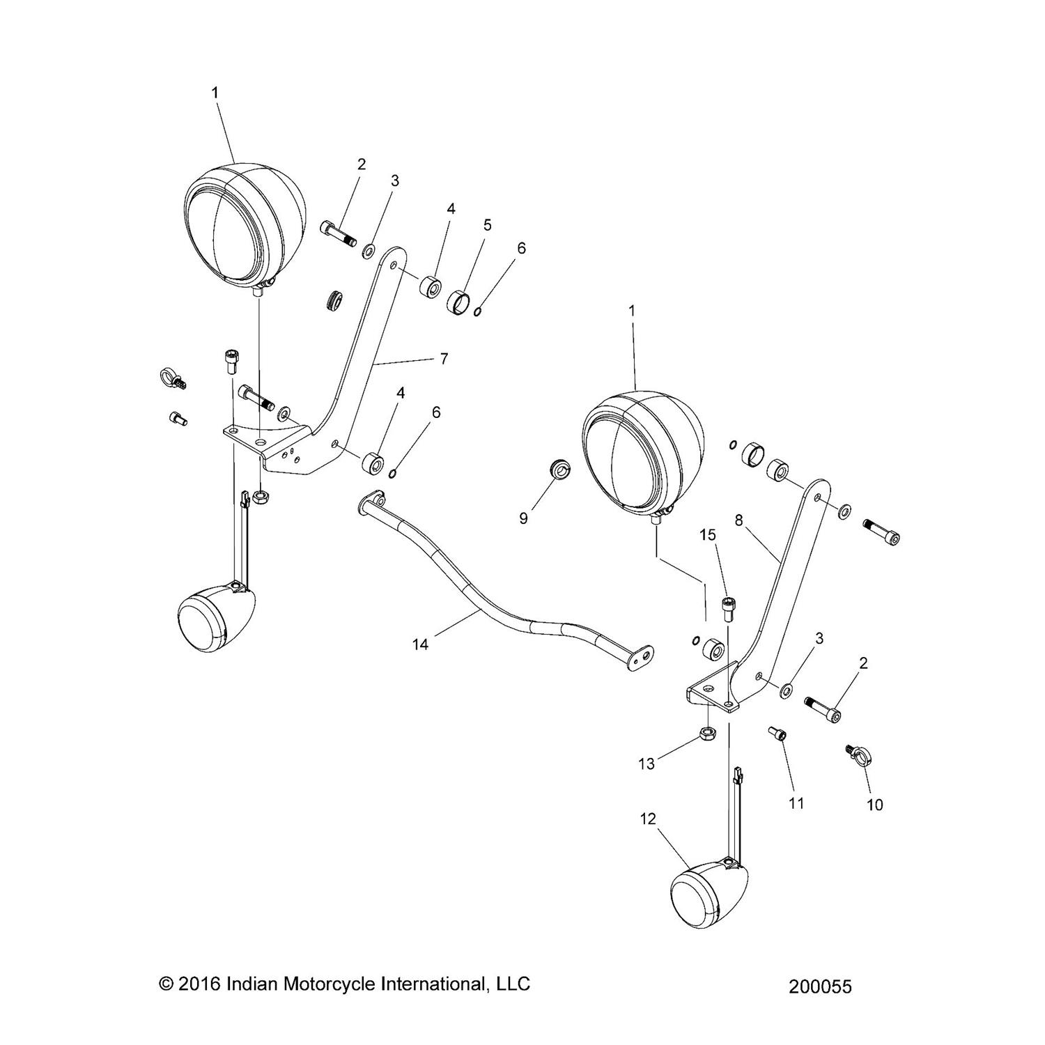 SIGNAL, TURN, FRONT, CHROME