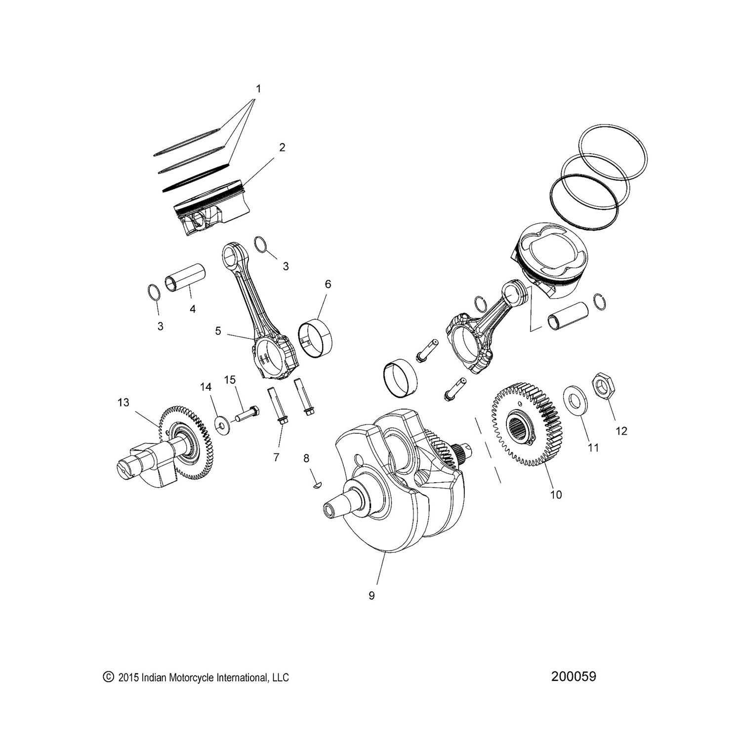 BEARING, CONNECTING ROD, ORANGE