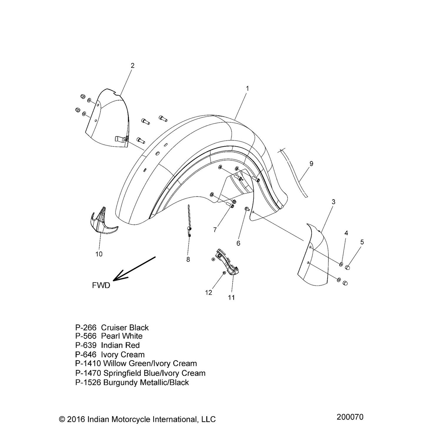 TRIM, FRONT FENDER