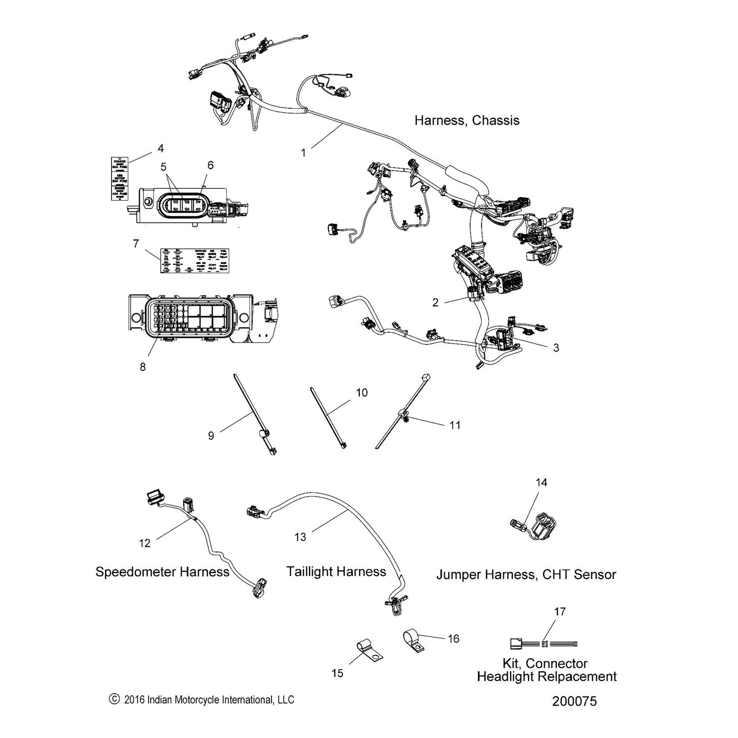 HARNESS, JUMPER, CHT SENSOR