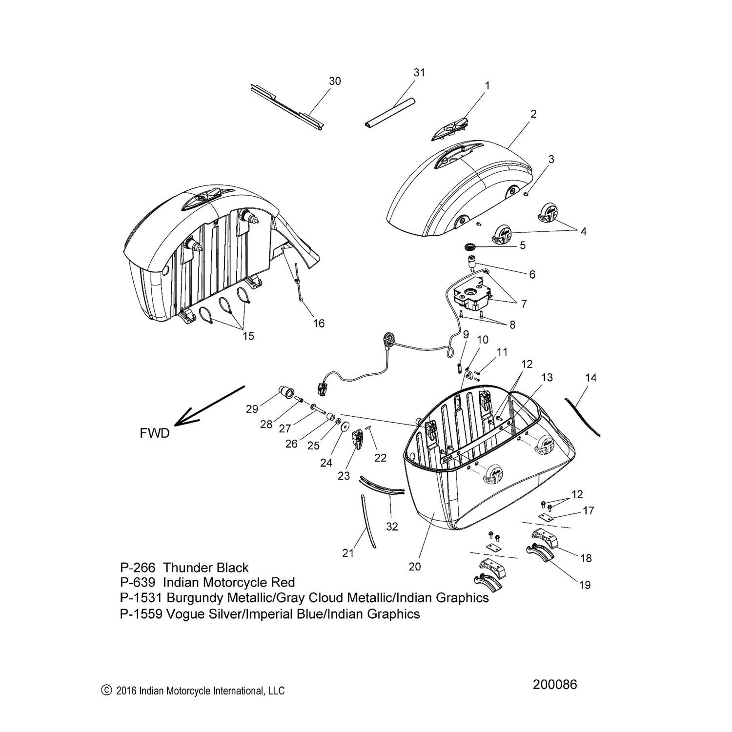 ASM., BIN, SADDLEBAG, LH