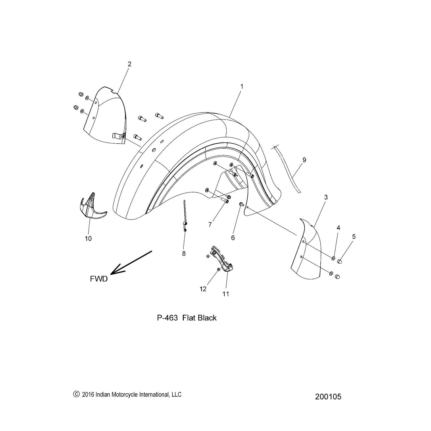 TRIM, TIP, FRONT FENDER [INTL ONLY]