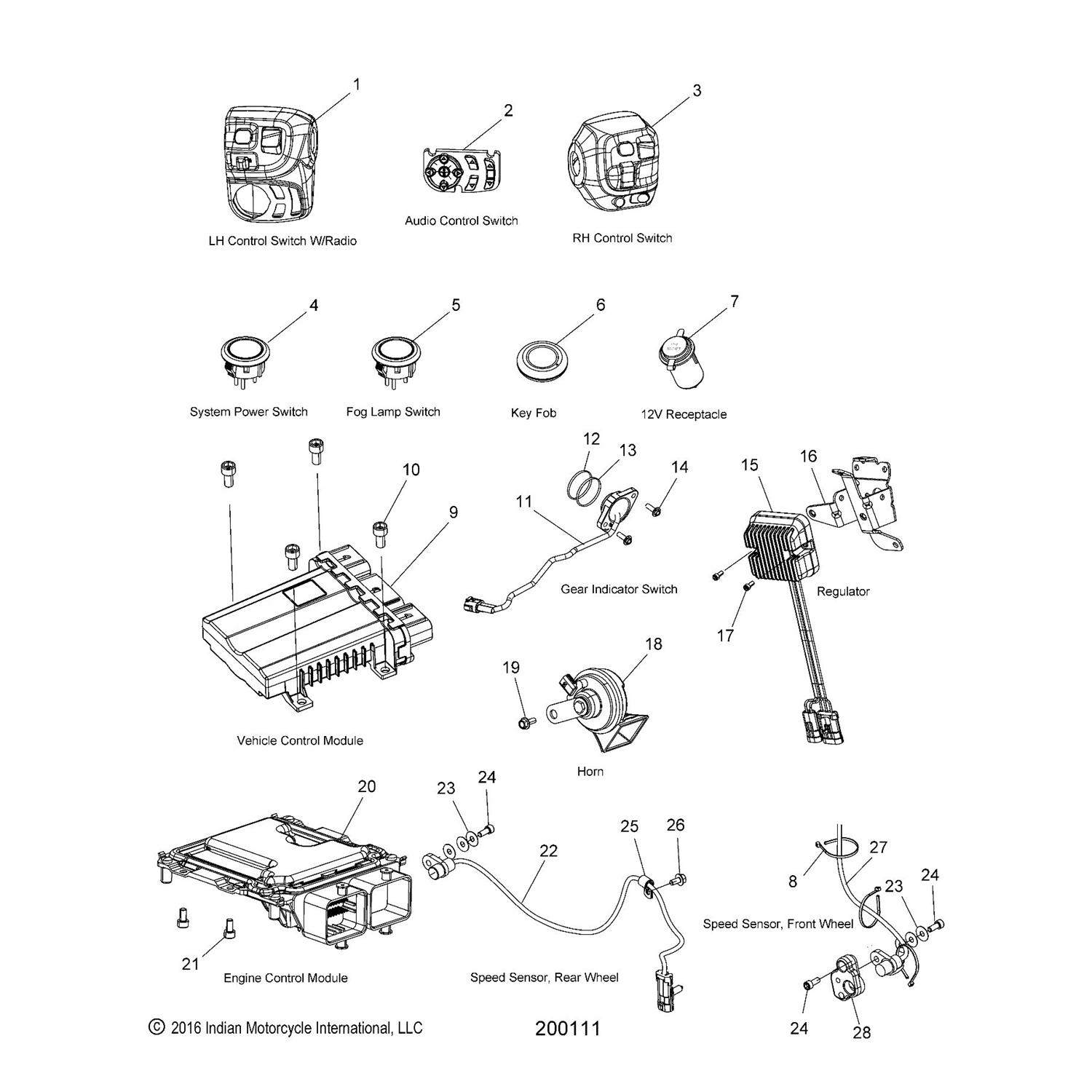 SENSOR, WHEEL SPEED, FRONT