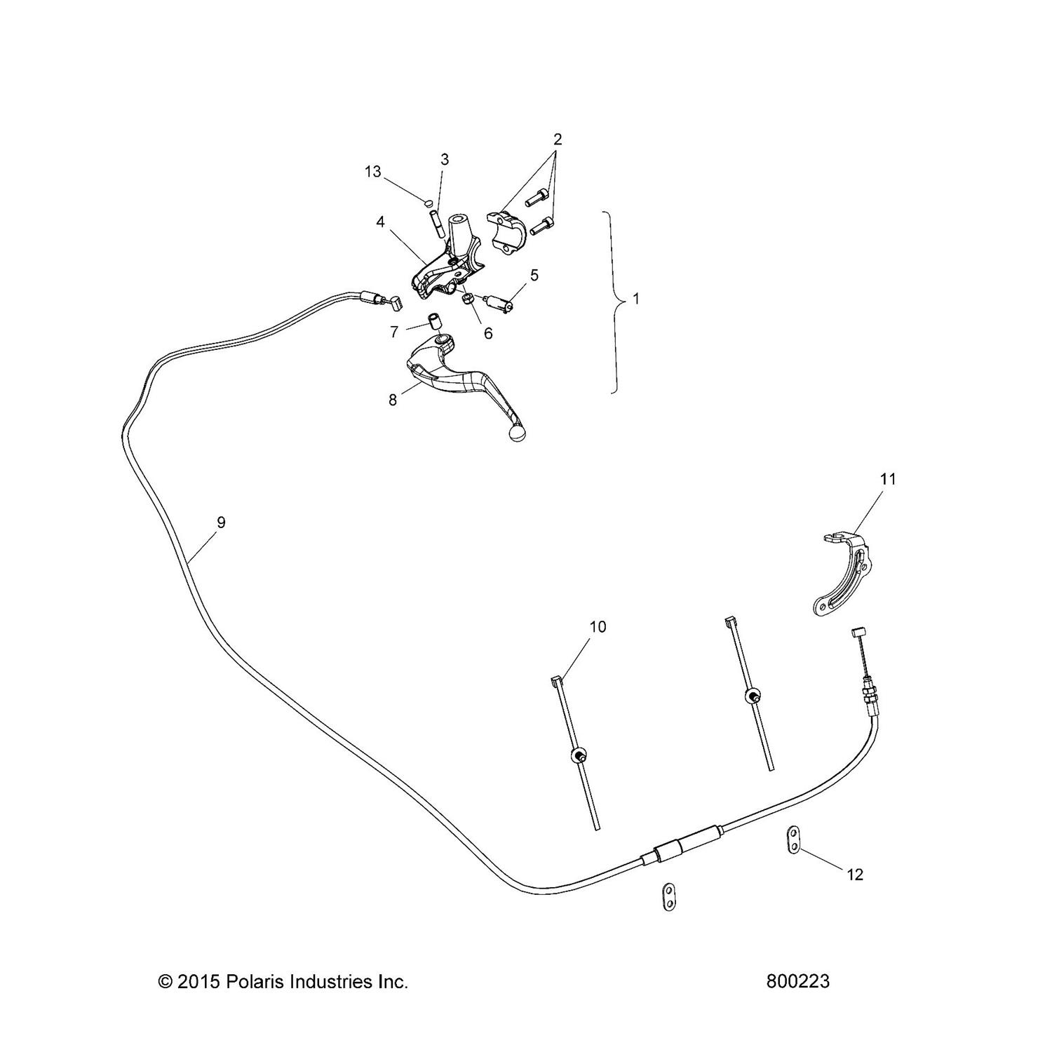 BRKT., CABLE CLUTCH