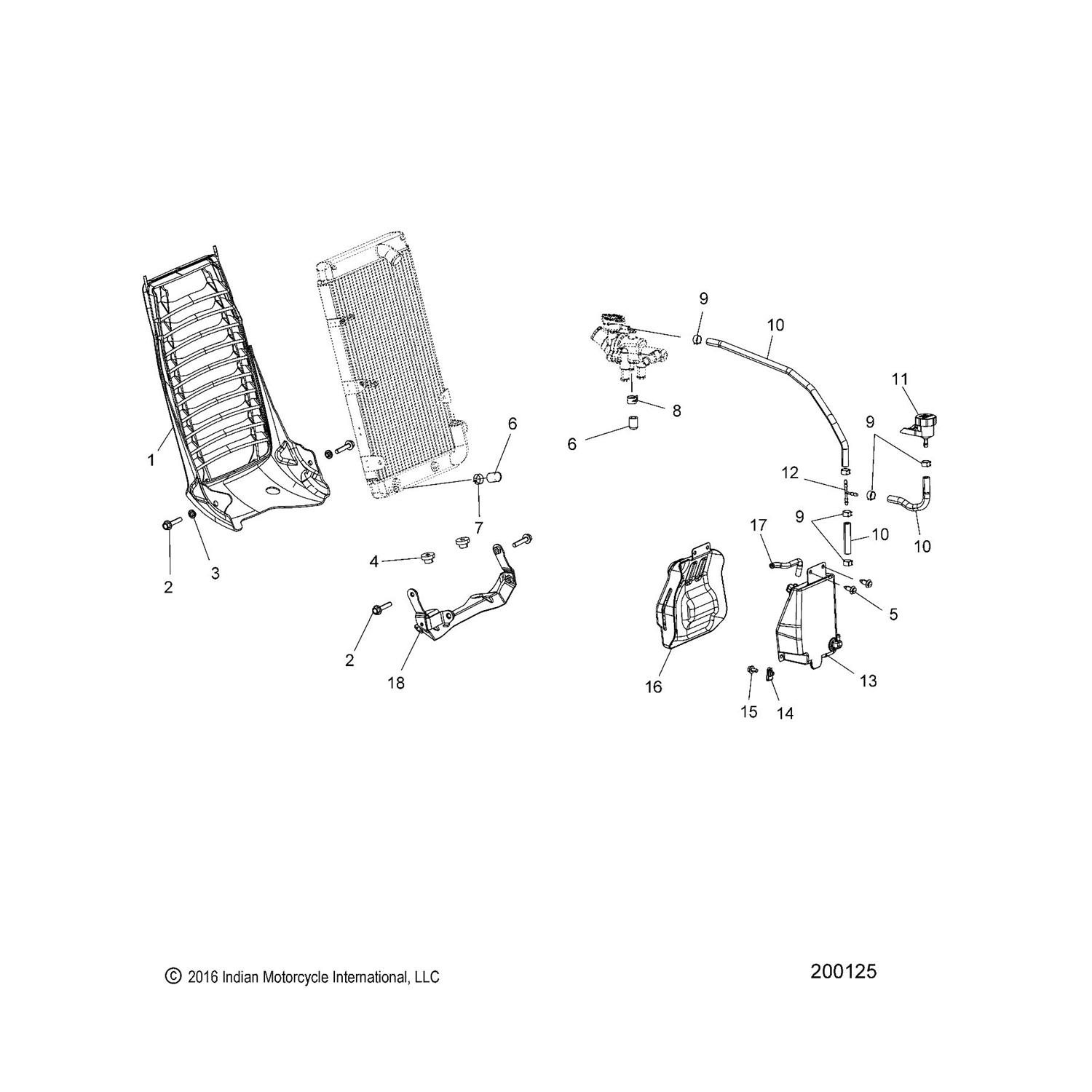 SHIELD, HEAT, COOLANT BOTTLE