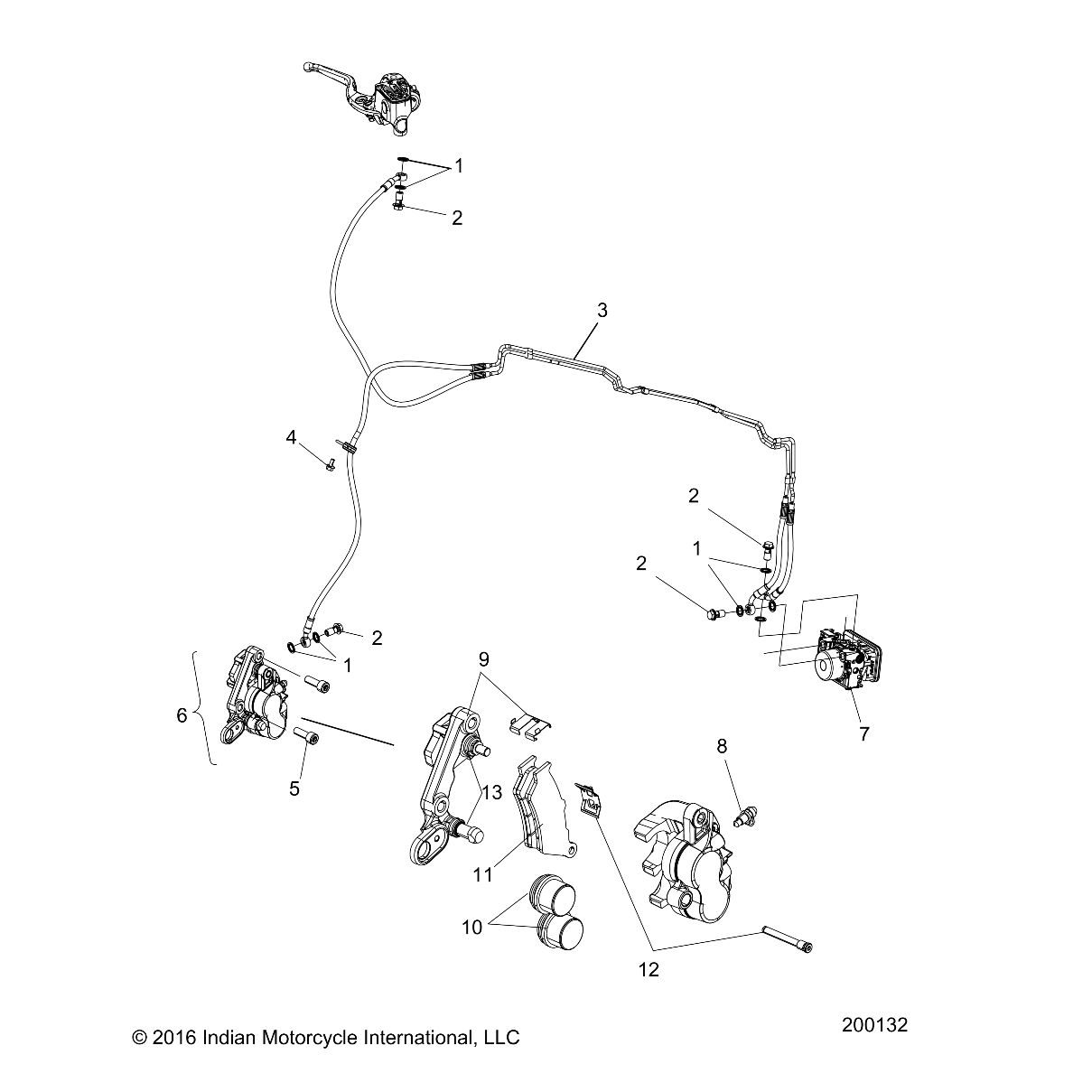 ASM., CALIPER, FRONT, ABS, BLACK [INCL. 8-12]