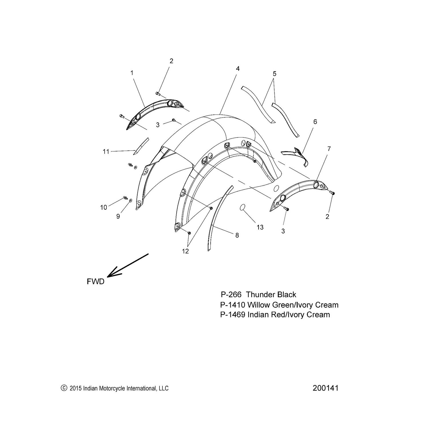 TRIM, REAR FENDER, LH, REAR