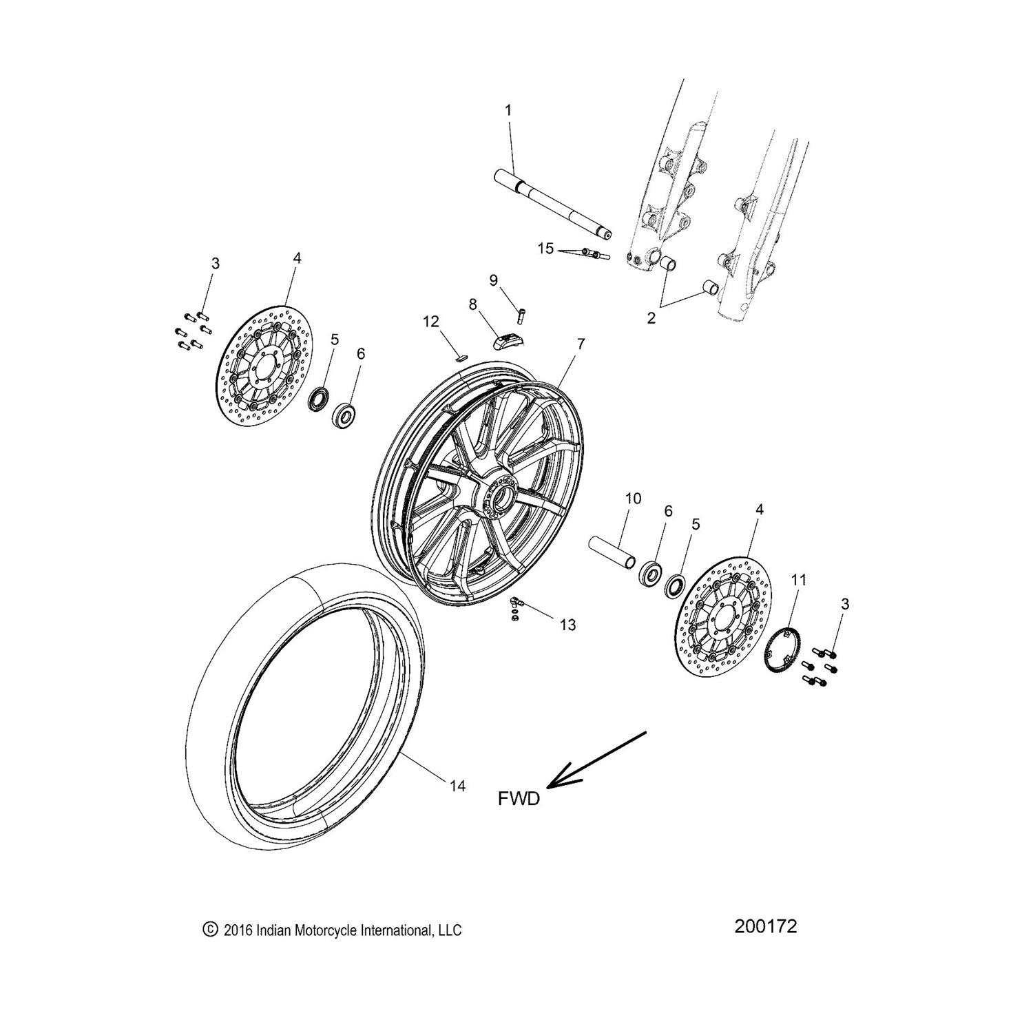 AXLE, FRONT