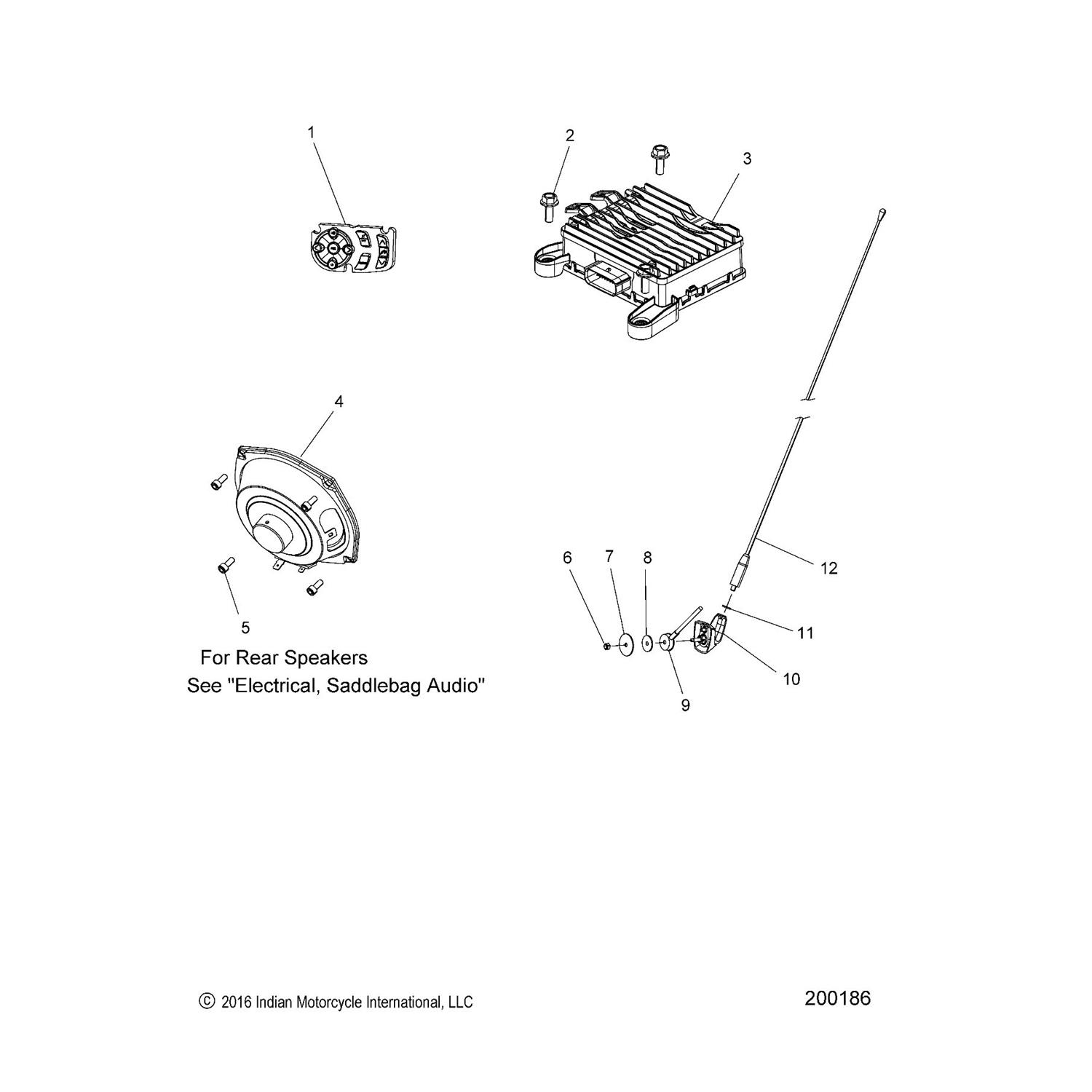 SWITCH, AUDIO CONTROL [SEE ELECTRICAL-COMPONENTS 1 FOR BRKT]