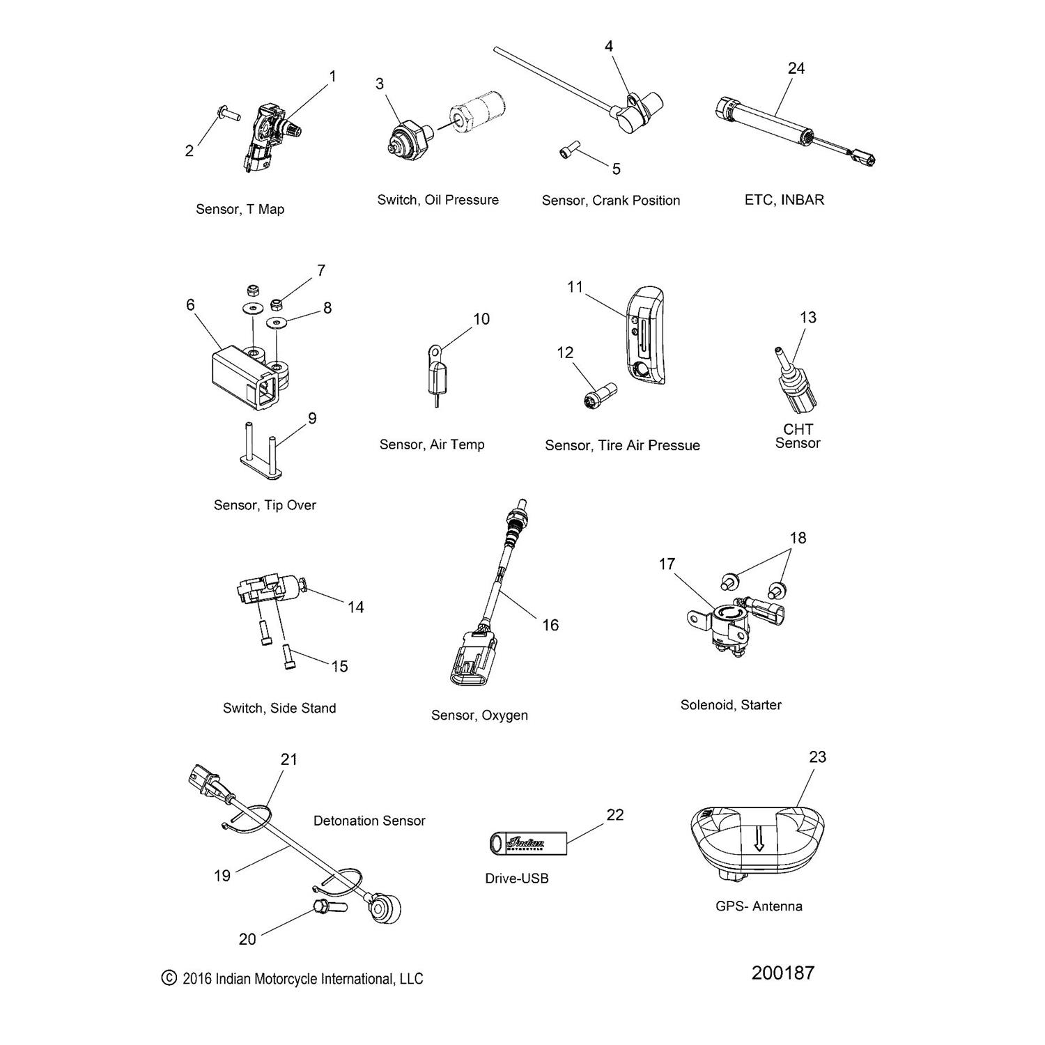 SOLENOID, STARTER,C1100,W/WASHER