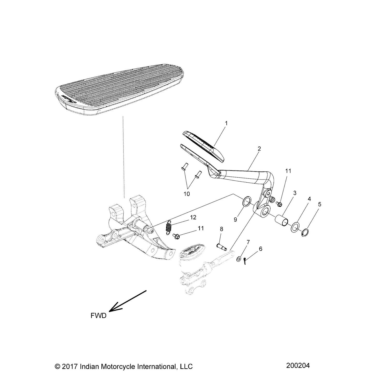 SPRING-EXTENSION,BRAKE, RETURN