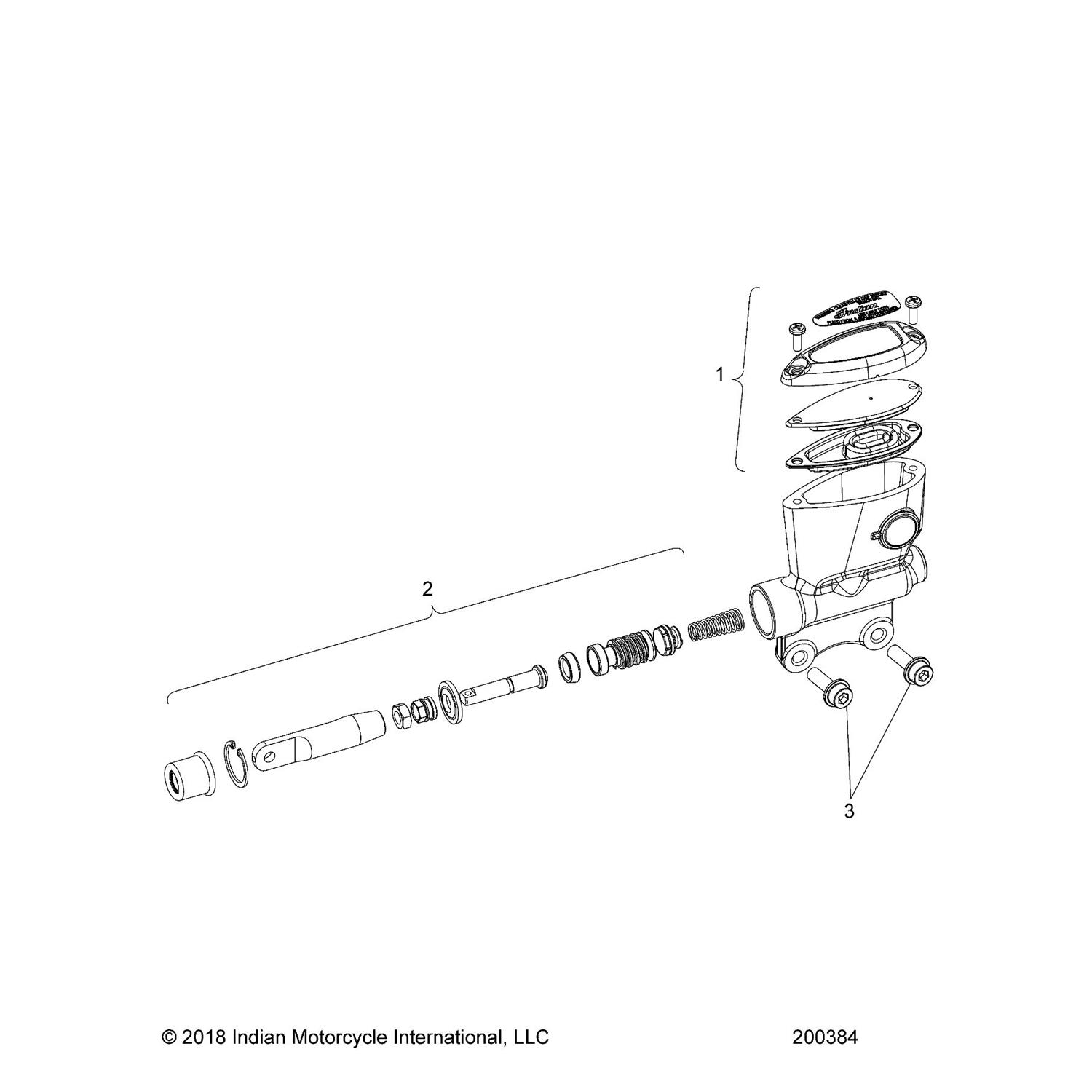 ASM-MASTER CYLINDER, REAR, 15.8MM,FBLK [INCL. 1,2][CHIEFTAIN BASE ONLY]