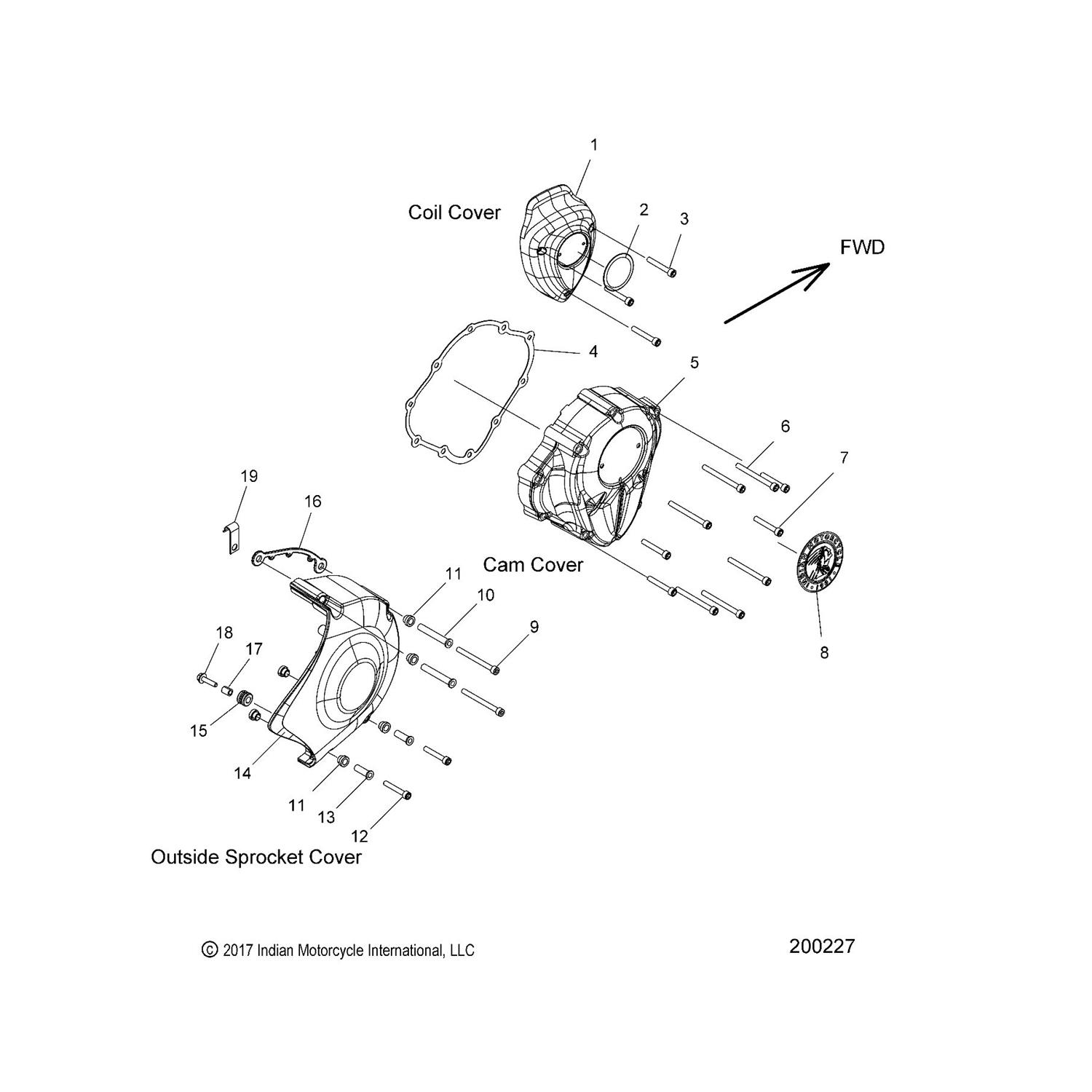 GASKET, COVER, SPROCKET