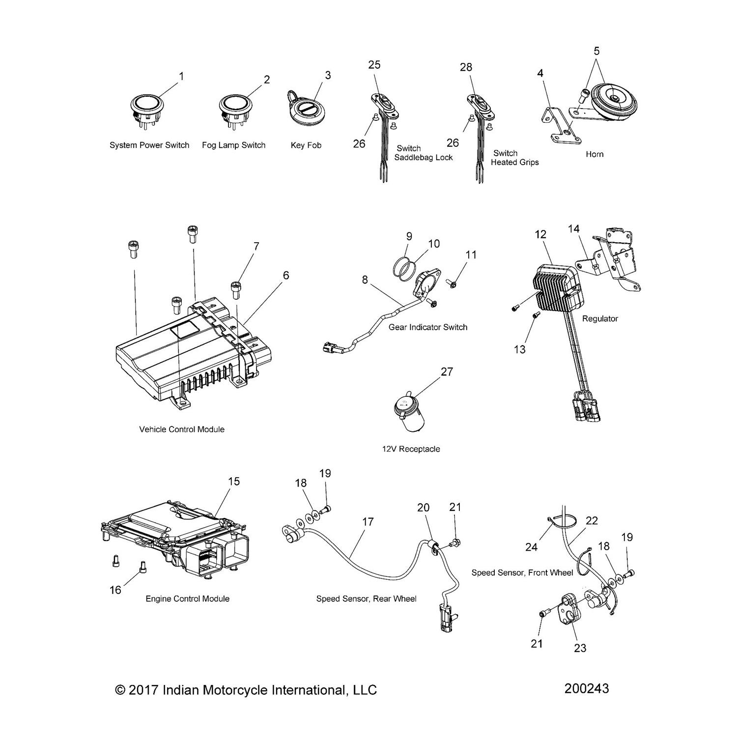 SENSOR, WHEEL SPEED, FRONT