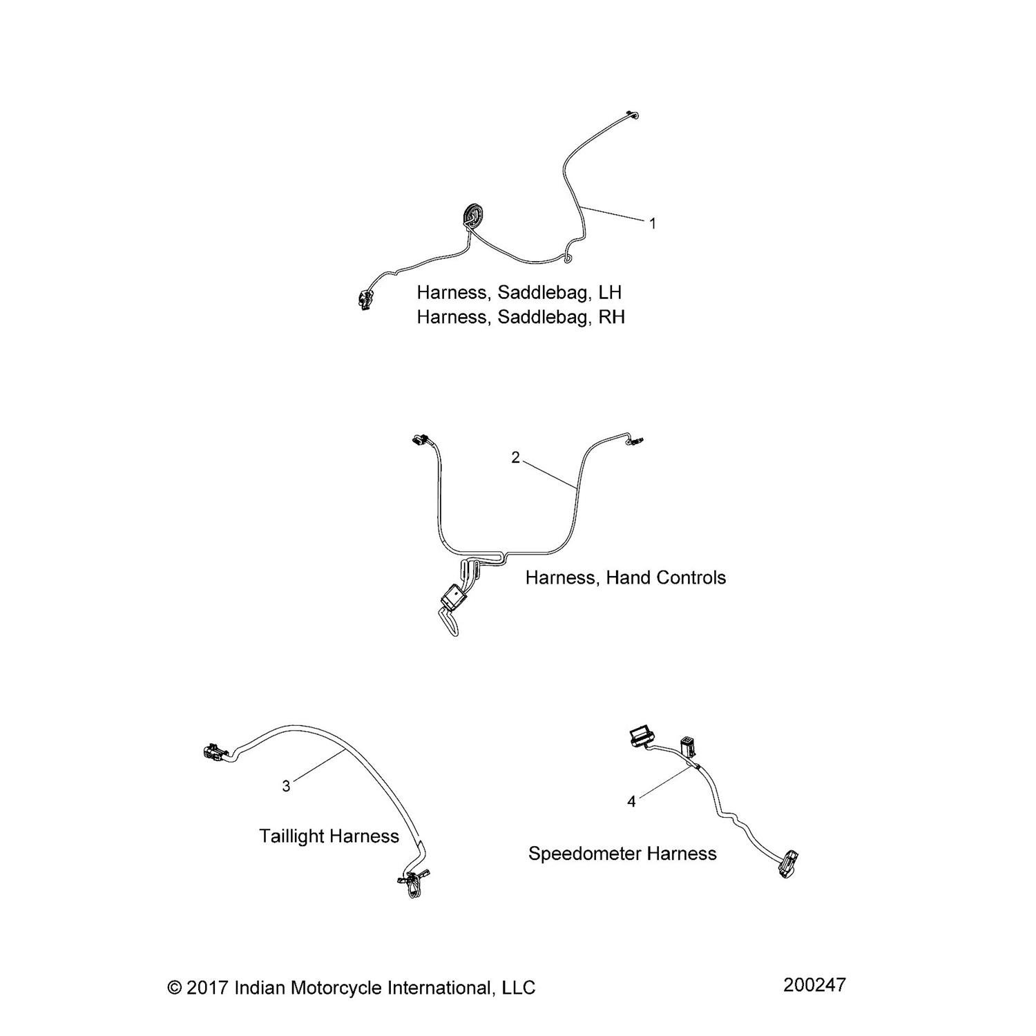 HARNESS-HAND CONTROLS, CRUISER