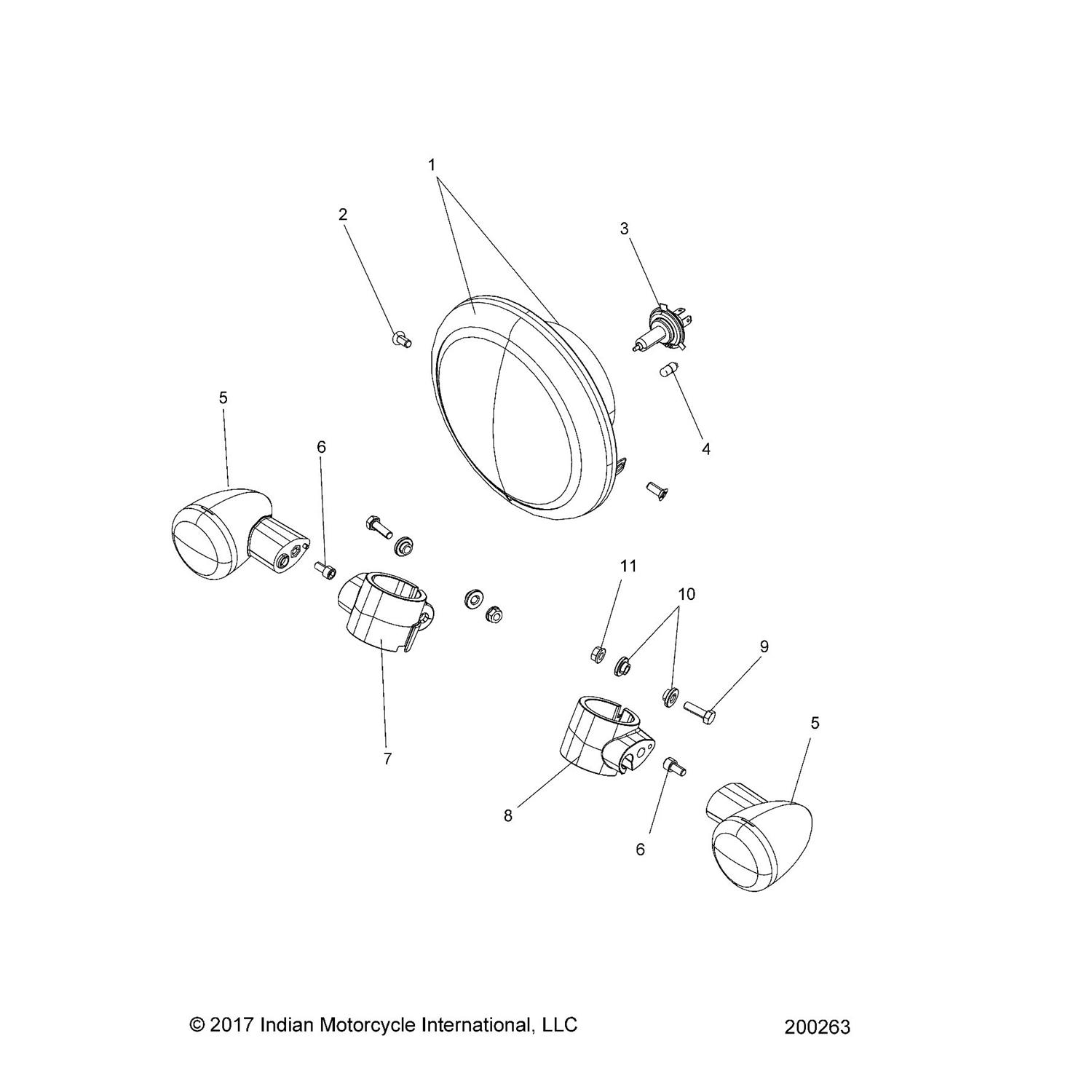 ASM-HEADLIGHT/RING,BOB