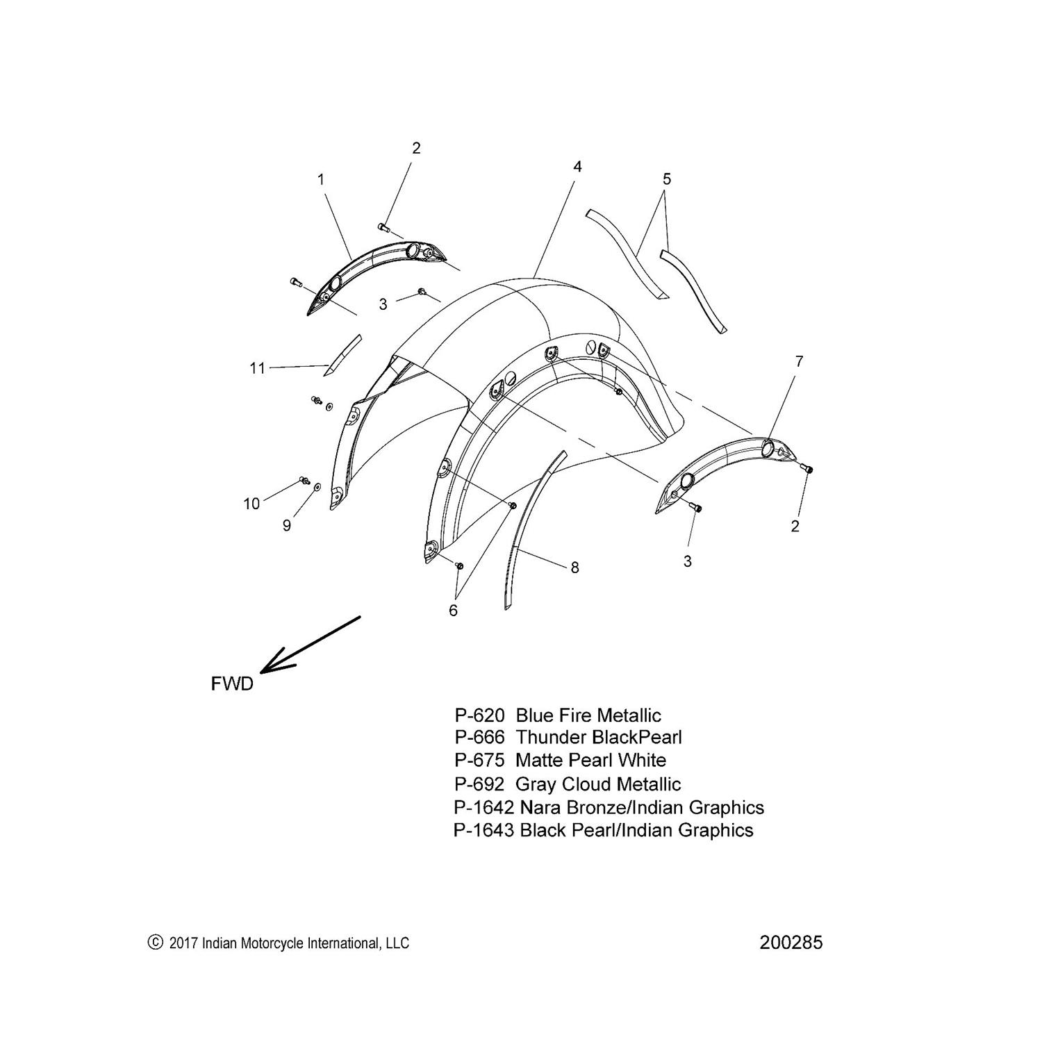 TRIM, REAR FENDER, LH, REAR