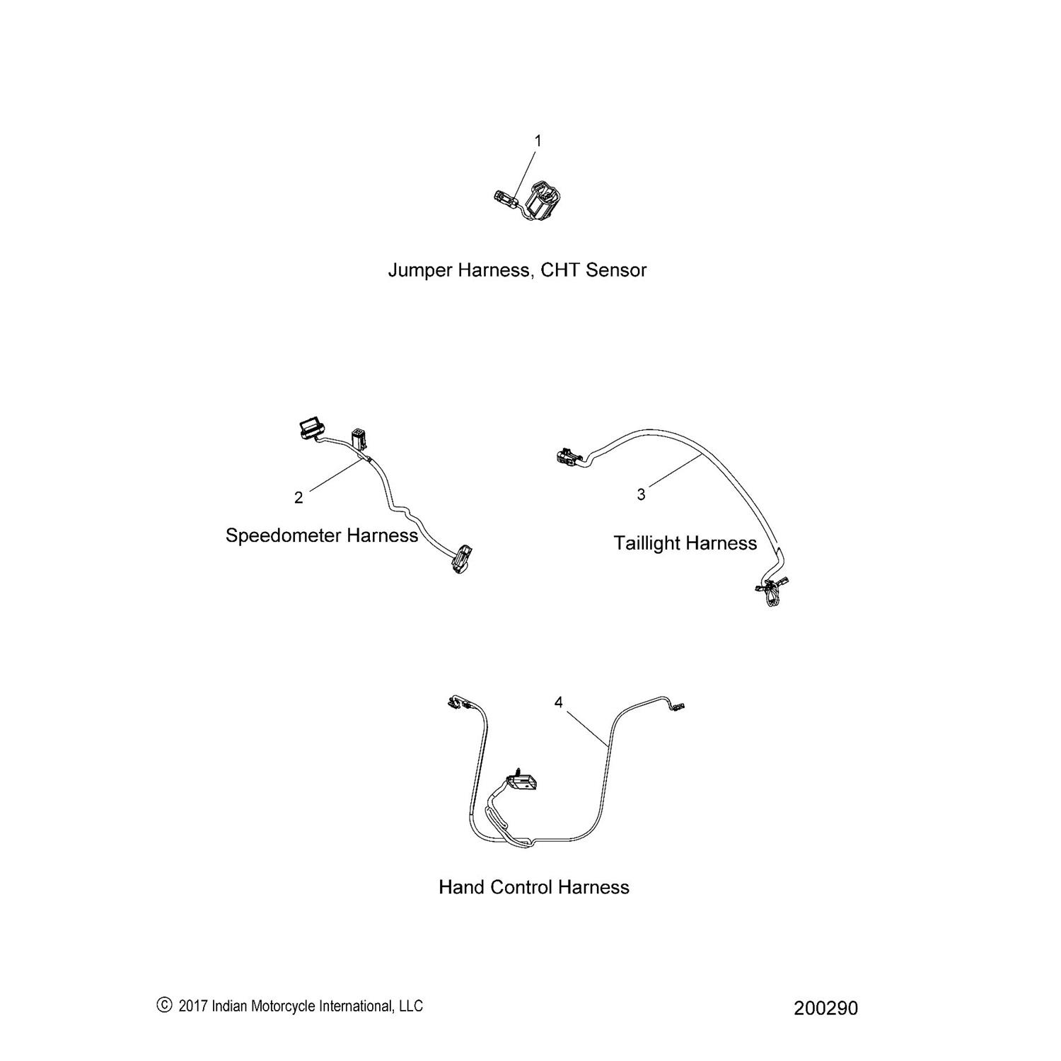 HARNESS-HANDCONTROLS,CRUISER, V2