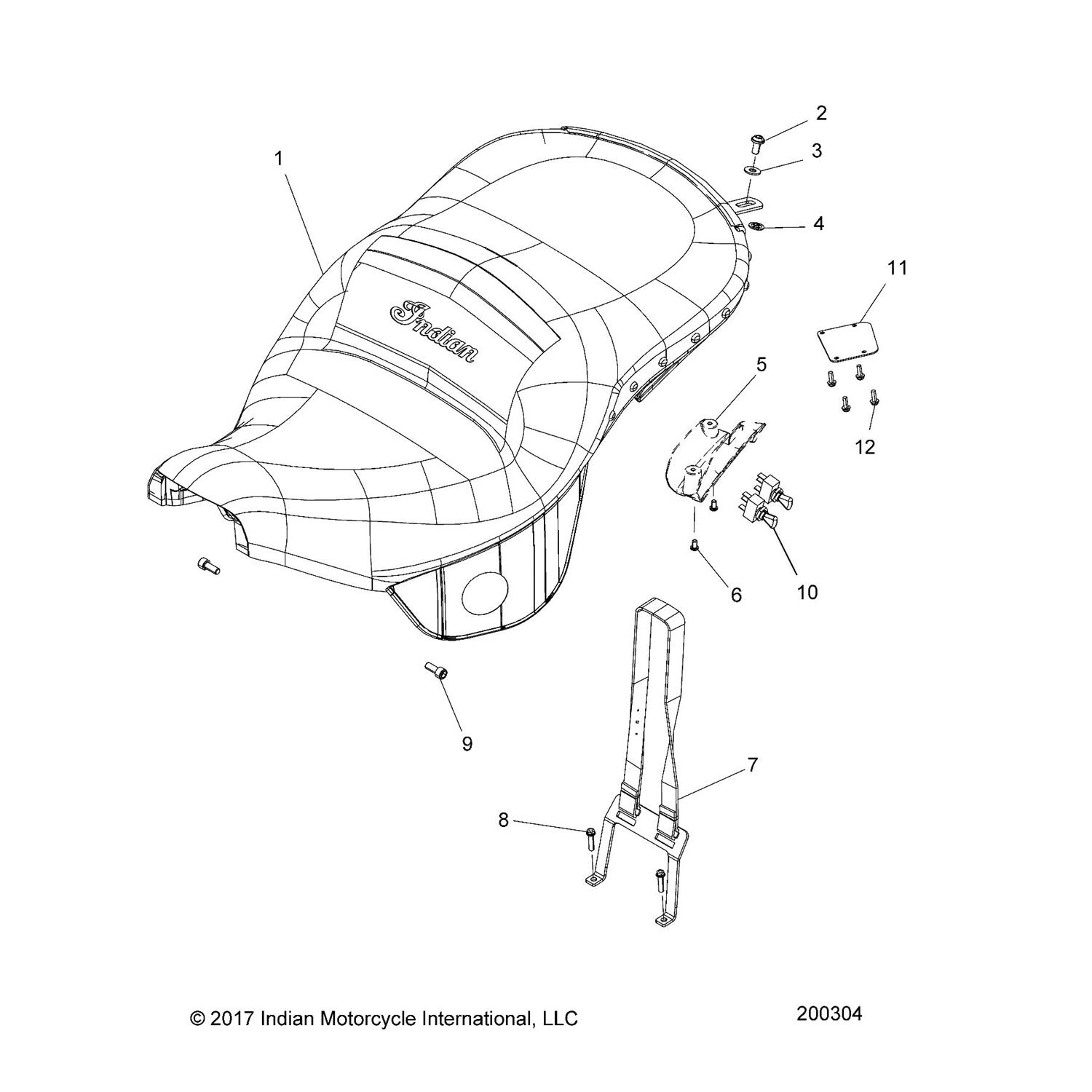 ASM., SEAT,HEATED,BLK/STUDS [INCL. 5,6,10]