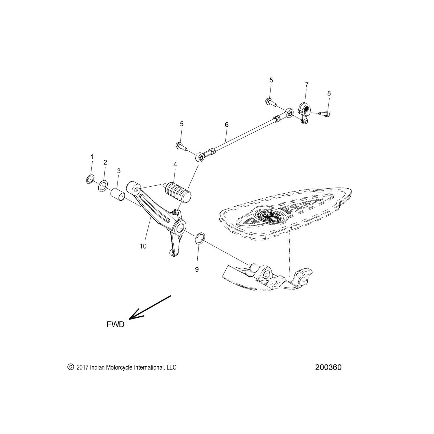 BEARING-SHIFT PEDAL