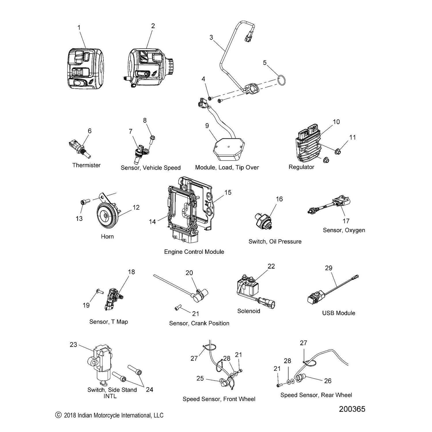 SWITCH, GEAR INDICATOR, N/OD