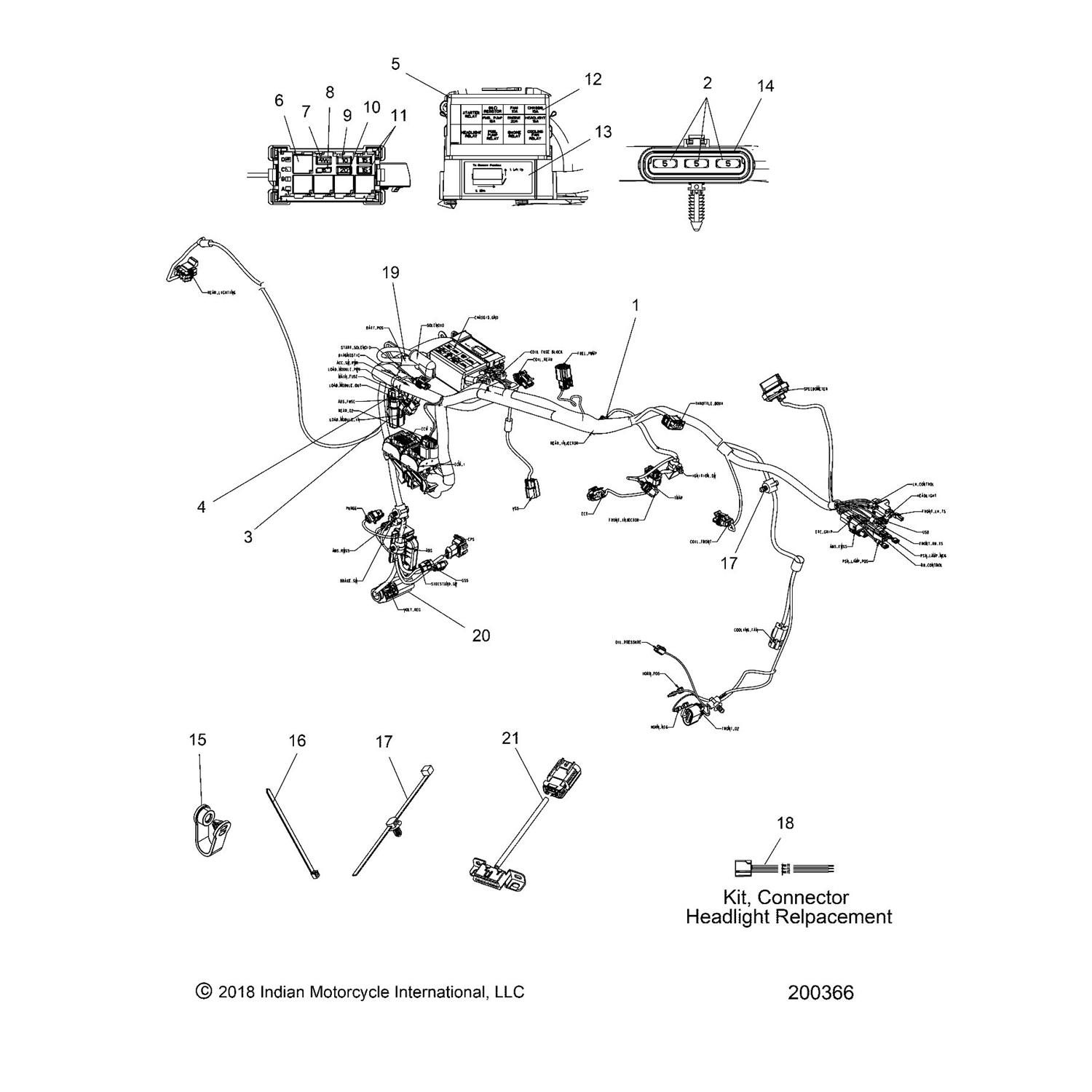 K-CONNECTOR, HEADLIGHT REPLACEMENT