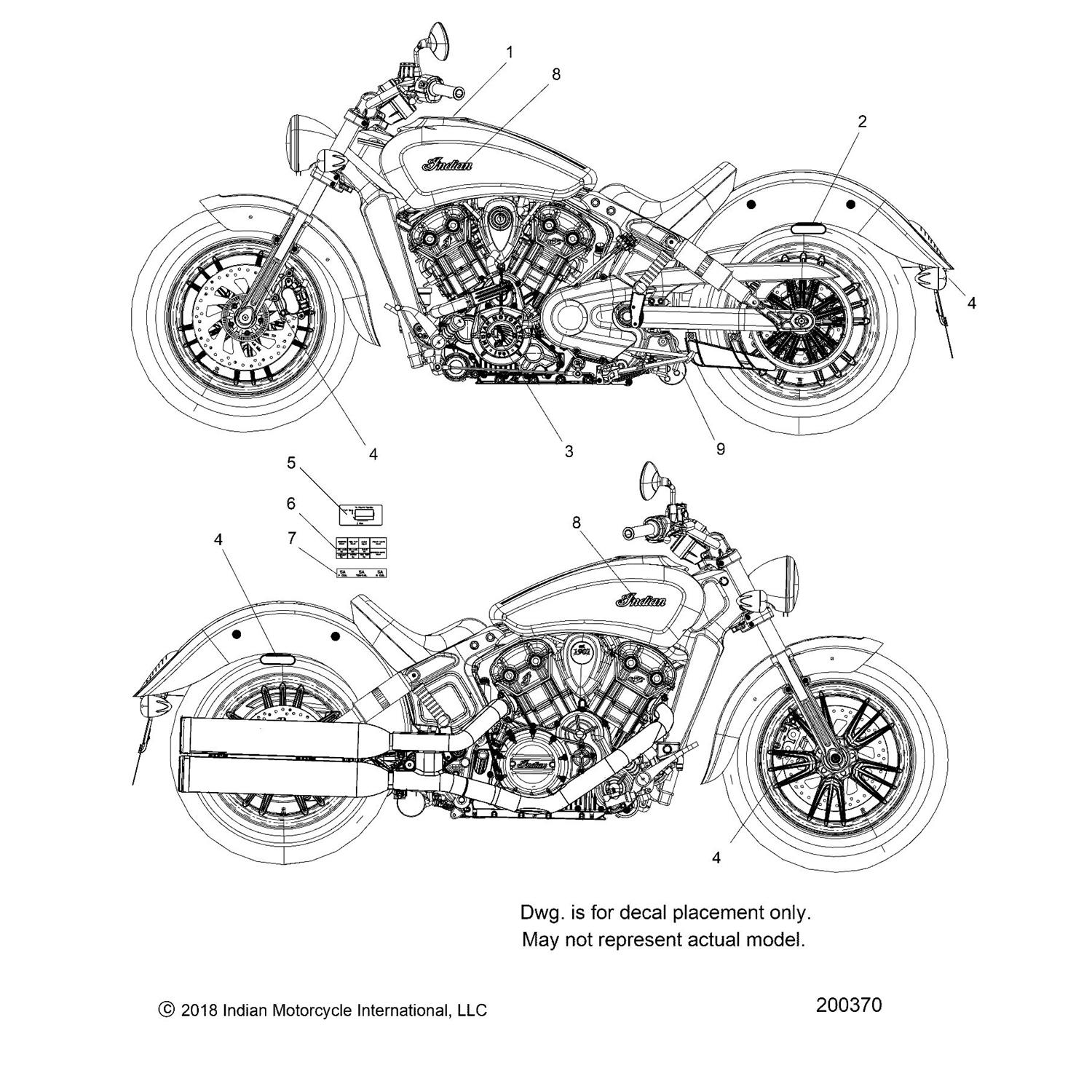 DECAL-EVAP, ENG, 19, SL [EVAP MODELS]