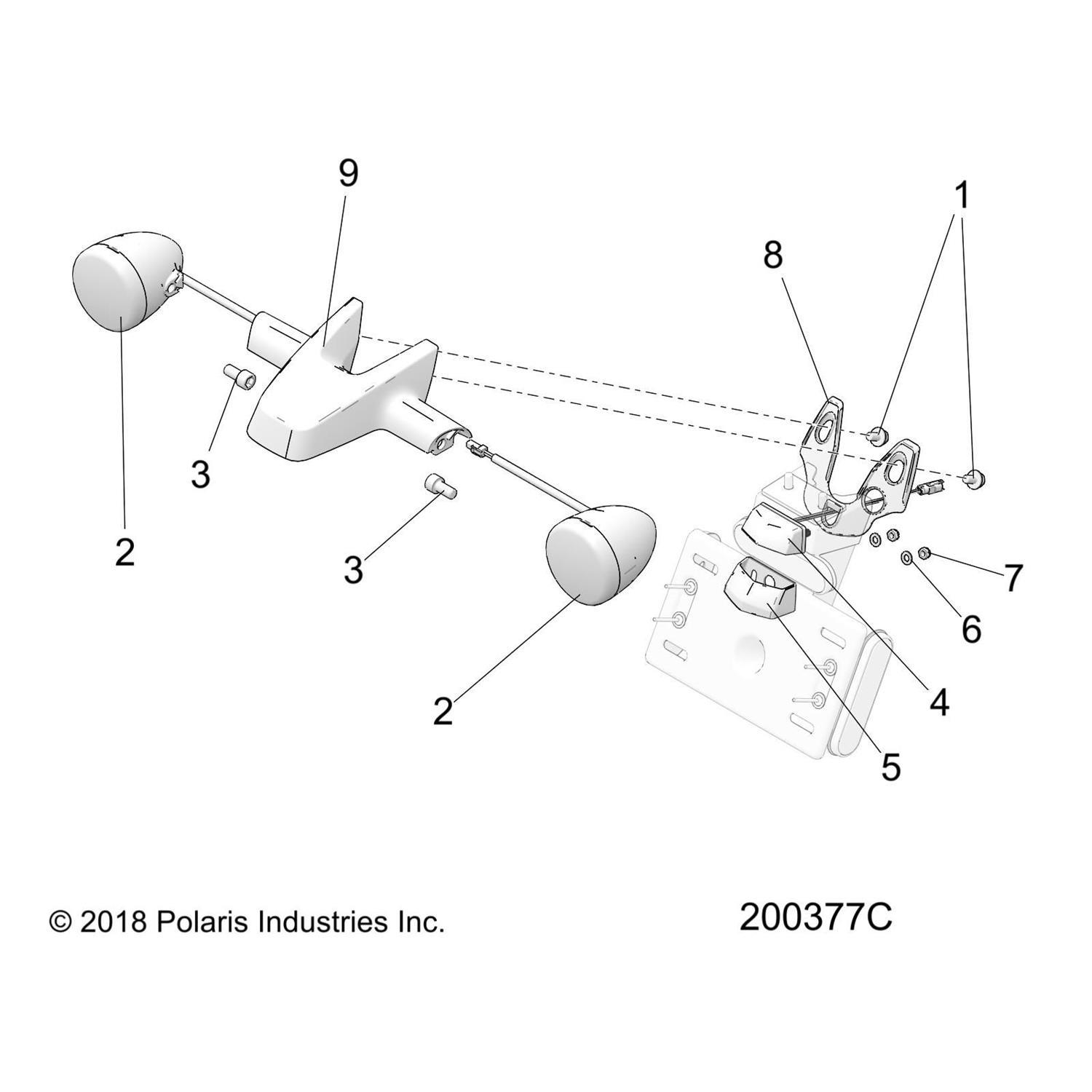 SIGNAL, TURN, REAR, EU,BLK [INTL ONLY]