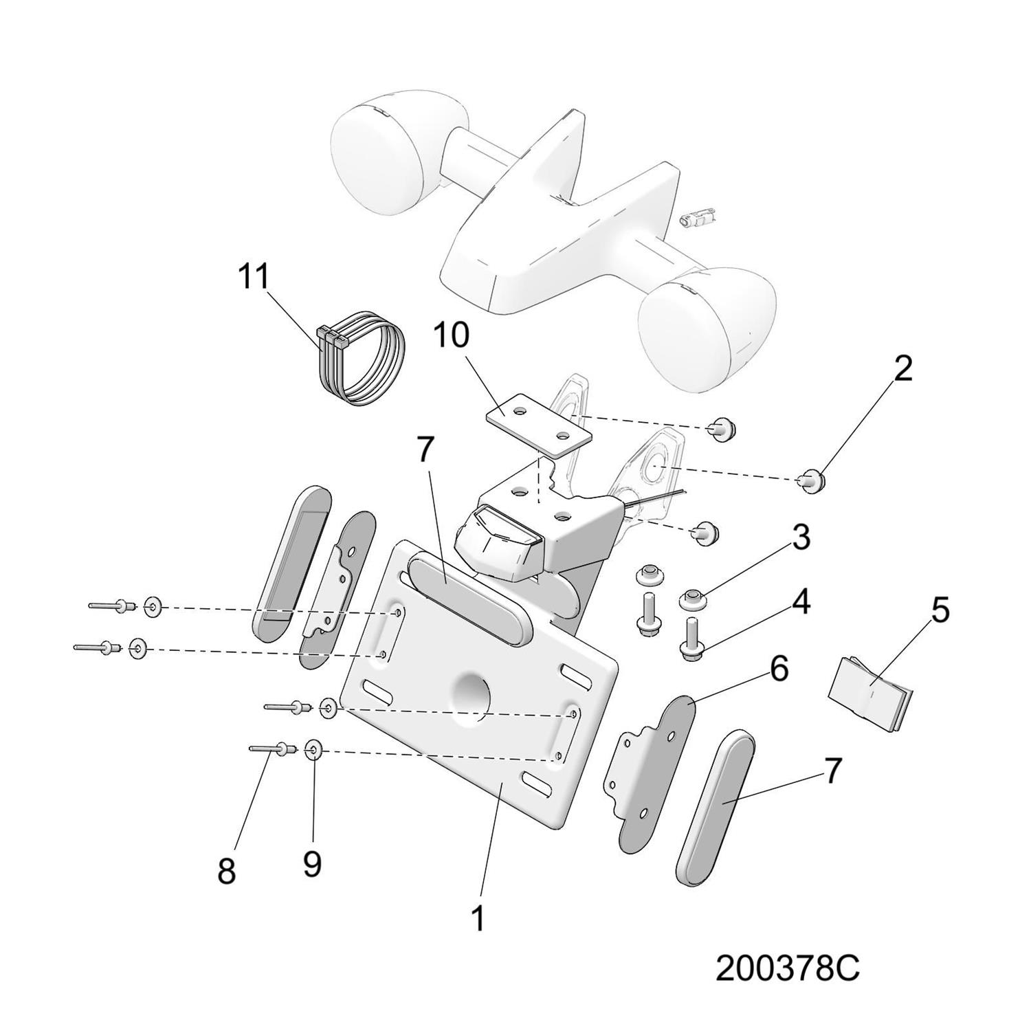 SLEEVE-TURNSIGNAL MOUNT