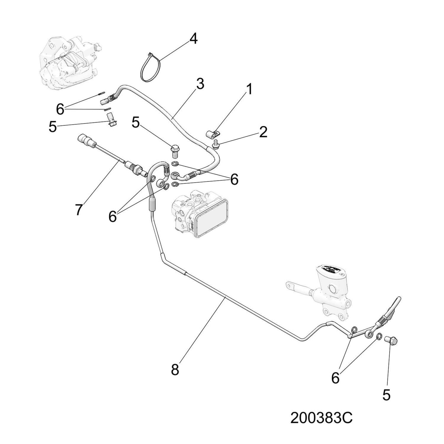 CLAMP-REAR BRAKE