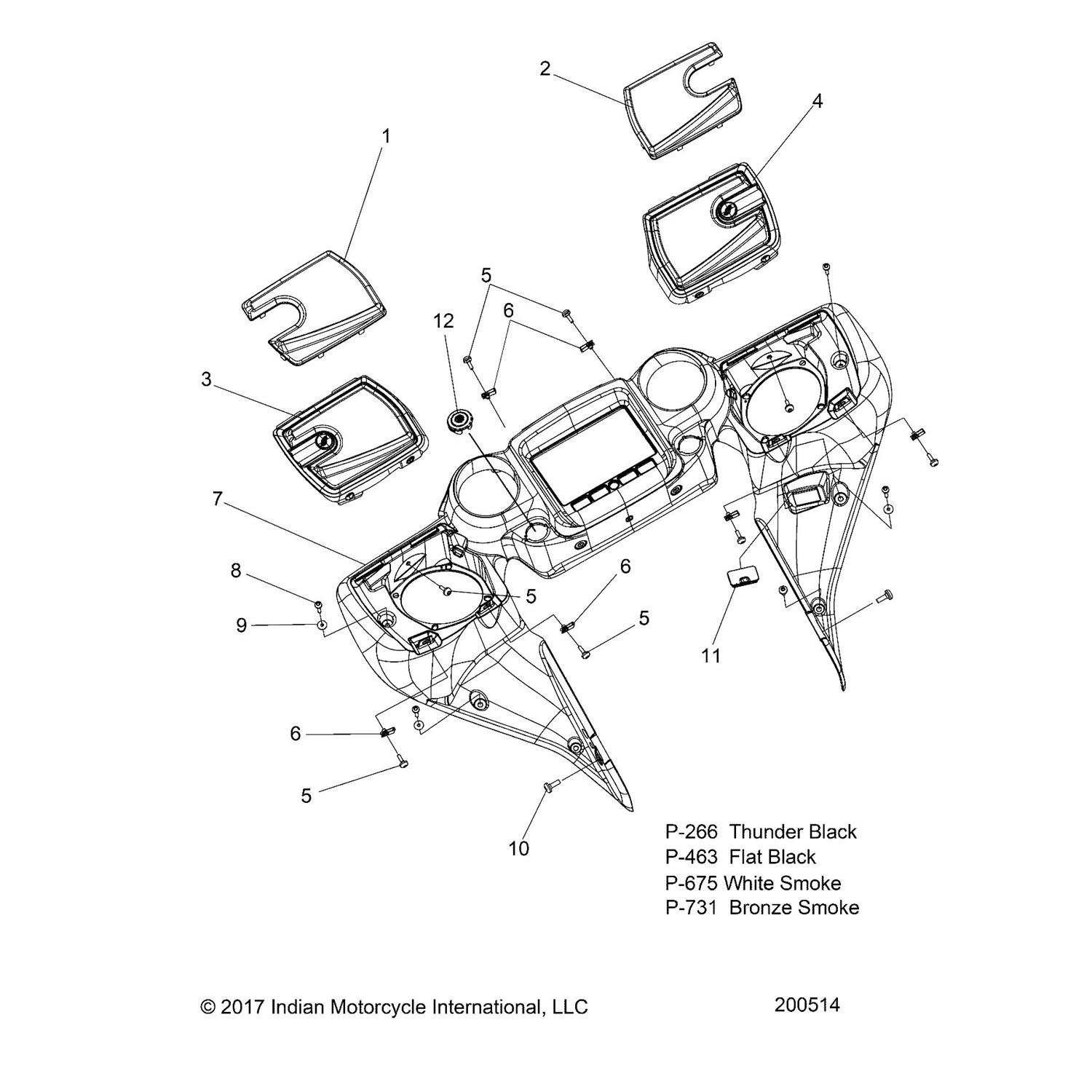 BEZEL-SPEAKER,RH,DKRST