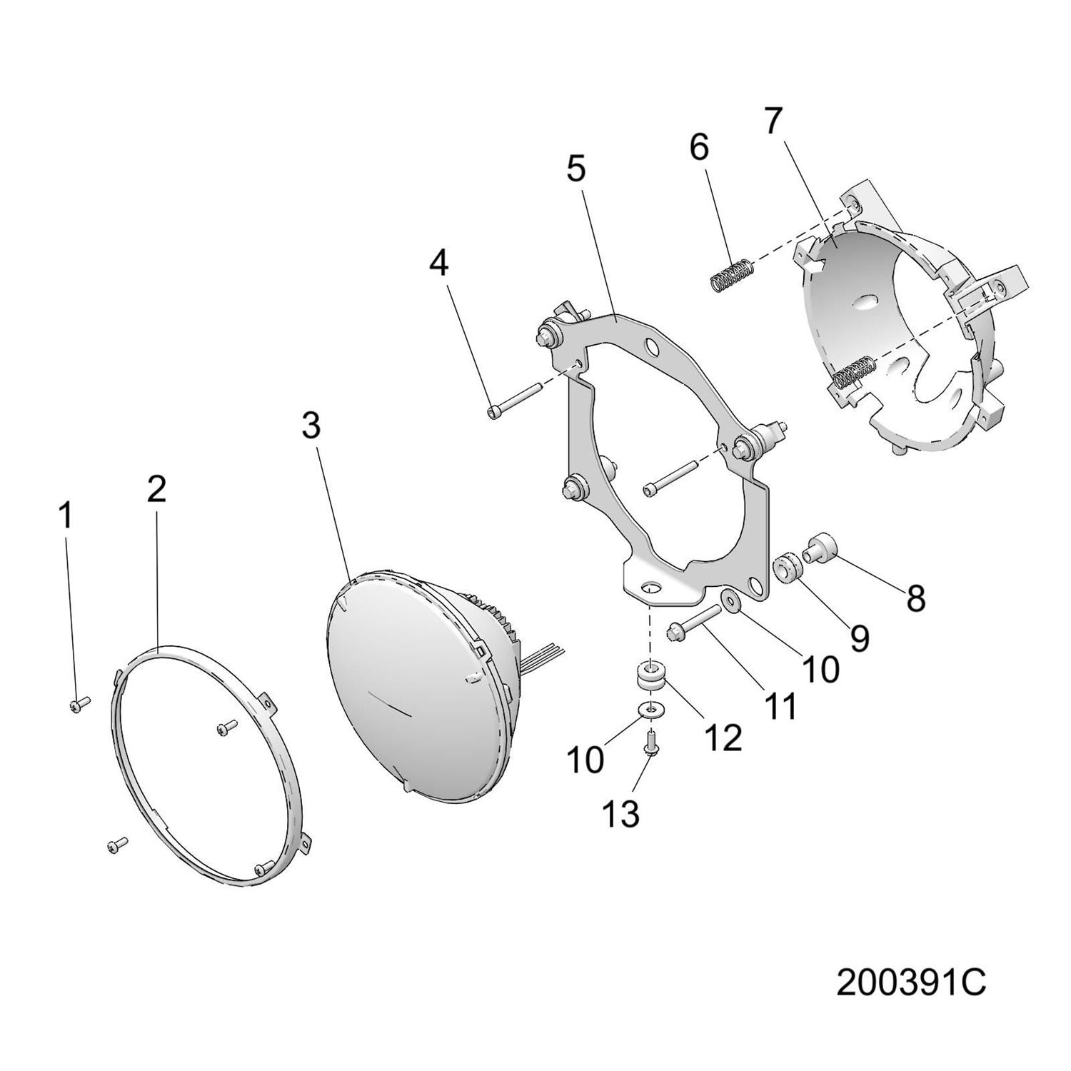 ASM., HEADLIGHT, LED, POSITION, 2 (INTL.)