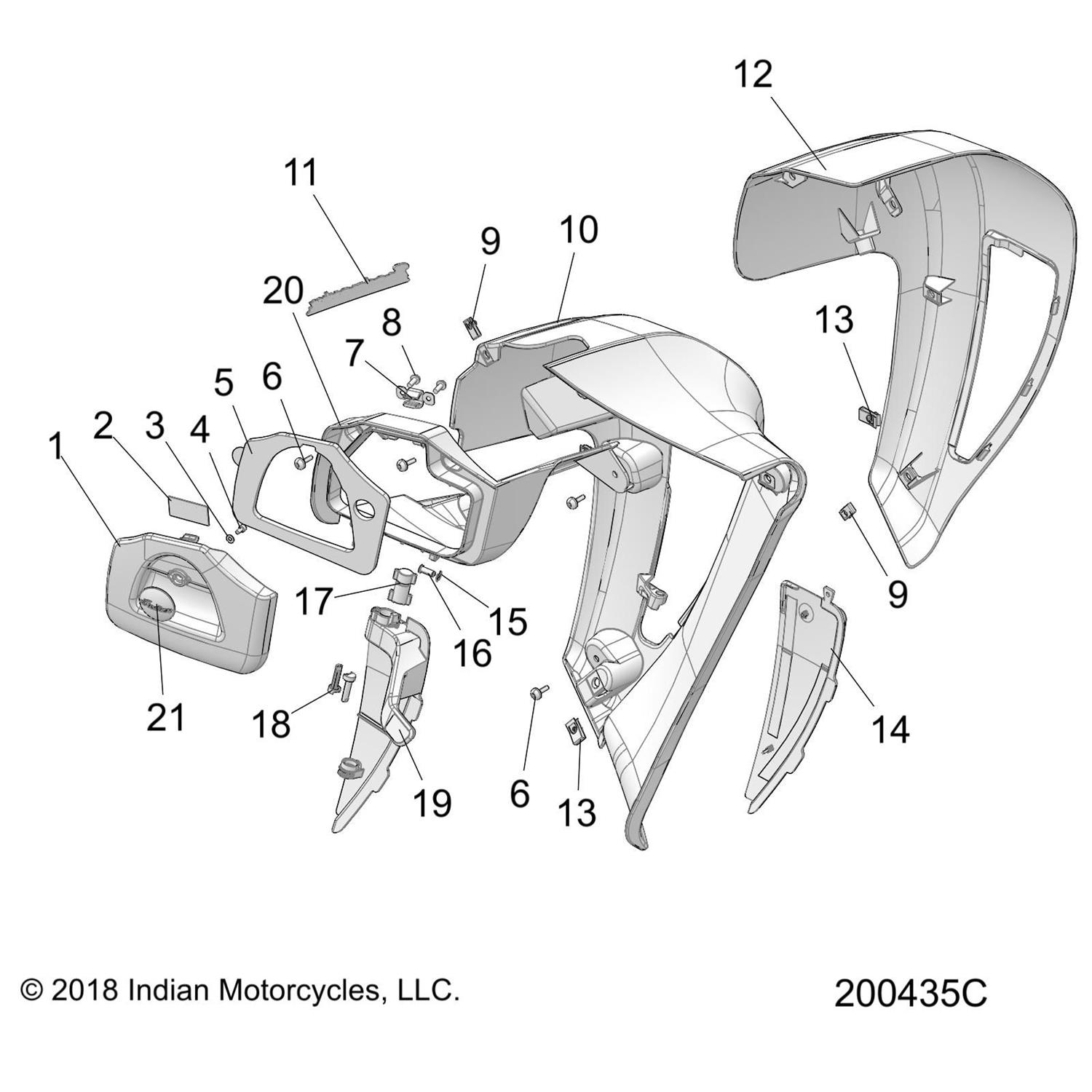 FAIRING-LOWER,OUTER,RH,SNDSMK