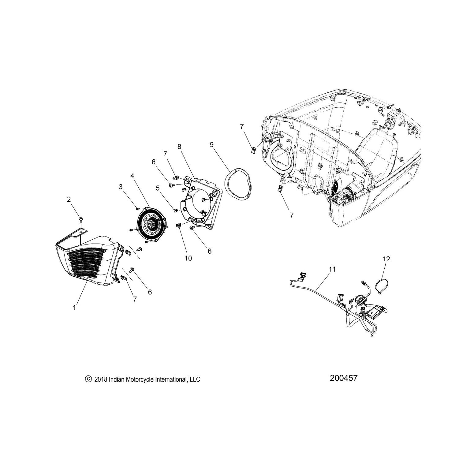 PANEL, SPEAKER HOUSING, LH